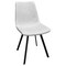Leisuremod Markley Modern Leather Dining Chair With Metal Legs, Light Grey, 4PK MC18LGR4 - alternate 2