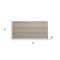Homeroots 63" Beige Wood Six Drawer Double Dresser 714491 - alternate 2