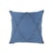 Homeroots Set of Two Blue Diamond Cotton Throw Pillow With Fringe, 2PK 554586 - alternate 1
