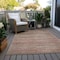 Homeroots 9' X 12' Brown And Copper Abstract Washable Indoor Outdoor Area Rug 618284 - alternate 2