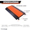 Atlas Heavy Duty Cable Protector Ramp, 5 Channel Bulk Pallet, 36'' Long Black & Orange, 40PK CP9984-OR-40 - alternate 2