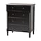 Baxton Studio Braith Farmhouse Black Spindle Wood 5-Drawer Chest 258-14246-ZORO - alternate 1