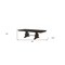 Homeroots 104" Brown Solid Wood Trestle Base Dining Table 347314 - alternate 2
