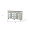 Homeroots 20" Gray Solid Wood Six Drawer Double Dresser 347079 - alternate 3