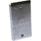 Raco Box Cover, Square Box Type, 1 Gang, Galvanized Zinc, KO Centered Cover Type 861 - alternate 1