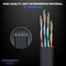 Maximm Cat6 Flat Ethernet Cable 25ft, 6PK, Purple, 6PK CAT6F-25FTPURPLE6PK - alternate 2