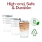 Smarty Had A Party 12 oz Clear with Silver Stripes Round Disposable Plastic Tumblers 240 Cups, 240PK 517-S-CASE - alternate 3