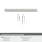 Amerock Versa 5-1/16 in 128 mm Center-to-Center Satin Nickel Cabinet Pull BP36913G10 - alternate 2