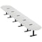 Skutchi Designs 22ft Racetrack Conference Table With Power | Harmony Series | 22 Person Meeting Room Table HAR-RAC-48X264-T.BK-U779-EBLK - alternate 1