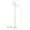 Jonathan Y Oscar 60.5" 2-Light Modern Parisian Candlestick Iron LED Floor Lamp, Brass Gold/White JYL1108A - alternate 2