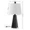 Jonathan Y Owen 20.5" Contemporary Resin LED Table Lamp, Black Marble Finish, 2PK JYL1037D-SET2 - alternate 2