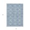 Homeroots 10' X 14' Denim Blue And Ivory Geometric Washable Indoor Outdoor Area Rug 594850 - alternate 3