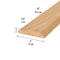 M-D Building Products 3 in. x 3/8 in. x 36 in. Natural Hardwood Flat-Profile Threshold for Doorways 11924 - alternate 2