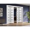 Sartodoors Sliding Closet Double Bi-fold Doors White Solid Core Modern Interior QUADRO4588DBF-WS-96 x 84 (4* 24x84) - alternate 2