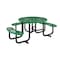 Flash Furniture Round Green, Polyethylene, Steel, 82.5 in L SLF-EMR-46ADA-GN-GG - alternate 2