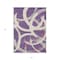 Homeroots 5' X 8' Purple Ivory And Gray Abstract Washable Indoor Outdoor Area Rug 599155 - alternate 2