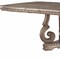Homeroots 76" Champagne Solid Wood Double Pedestal Base Dining Table 318905 - alternate 2