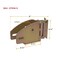 Mytee Products E-Track Wood Beam Socket Shelf Brackets for 2x4 & 2x6 with Rotating Hinge, 4PK ETKW-Sx4 - alternate 2