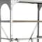 Homeroots 32" Light Brown And Nickel Metal and Solid Wood Five Tier Library Bookcase with Two Drawers 611040 - alternate 2