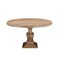 Homeroots 54" Brown Solid Wood Pedestal Base Round Top Dining Table 554336 - alternate 2