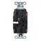 Hubbell Wiring Device-Kellems Straight Blade Receptacle, 5-20R, 20 A, 125V AC, 2 Pole, 3 Wire, Surface Mount, Grounded DR20STOTR - alternate 2