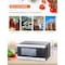 Commercial Chef Countertop Microwave, 1.1 Cubic Feet, Black With Stainless Steel Trim CHCM11100SSB - alternate 2