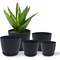 Campior Plastic Plant Pots with Drainage, Home Decor Flower Pot, Stackable Design for Indoor Outdoor Use, 10PK CMP10BL - alternate 1