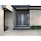 Vdomdoors Steel Double Doors Deux 0729 Gray Graphite Sidelight Exterior Window Stainless Inserts Single Moder DEUX0729DEXD-GRE-RH-W72+14 x H80 - alternate 2