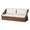 Bali & Pari Derris Bohemian Peanut Brown Braided Rattan Sofa 256-14078-ZORO - alternate 1