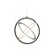 Jonathan Y Orbit 16.5" Adjustable Integrated LED Metal Pendant, Black JYL7211A - alternate 1