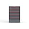 Strong Hold 5 drawer cabinet - (2x 6ft, 3x 7ft) - Red accents - Keyed Alike S3044-PPAAS-0501DS - alternate 1