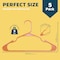 Lifemaster Heavy Duty Plastic Clothes Hangers, Non-Slip, Space-Saving, Holds 5 lbs, Orange, 5PK LMPLCORG5 - alternate 2