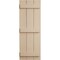 Ekena Millwork Rustic Three Board Joined Board-n-Batten Sandblasted Faux Wood Shutters, 16 1/2W x 62H, PR SHUBJS16X62SDPR - alternate 2