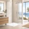 Anzzi 59 in. x 35 in. Barrier-Free Curbless Shower Base in White with Reversible Drainand Slip-Resistant SB-AZ609RL-WH - alternate 2