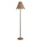 Jonathan Y Tybee 60.5" Traditional Coastal Rattan Scalloped LED Floor Lamp, Natural Brown JYL5501A - alternate 3