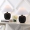 Jonathan Y Delphi 18.25" Minimalist Scandinavian Resin/Iron LED Table Lamp, Matte Black, 2PK JYL5600A-SET2 - alternate 2