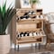 Baxton Studio Remus Shoe Cabinet, 12-Pair Shoe Storage Organizer with 2 Flip Doors 262-13794-ZORO - alternate 2