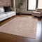 Homeroots 10' X 14' Copper And Beige Abstract Washable Indoor Outdoor Area Rug 616009 - alternate 2