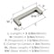 Amerock Monument 3 inch (76mm) Center-to-Center Satin Nickel Cabinet Pull, 10PK 10VMP36578G10 - alternate 2