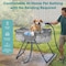 Serenelife Foldable Dog Bath Tub with Adjustable Height, 360 degrees Access, Drain Hose & Storage Pockets SLPTUBG40 - alternate 2