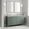 James Martin Vanities Chicago 60 in. Double Vanity, Smokey Celadon, w/ 3 CM Victorian Silver Silestone Top 503-V60D-SC-3VSL - alternate 3