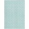 Homeroots 10' X 14' Aqua And Beige Ogee Washable Indoor Outdoor Area Rug 601613 - alternate 2