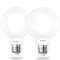 Bulbrite 9 Watt LED G25 Light Bulbs, Warm Dimming 3000K Soft White, 1800K Candlelight, 800 Lumens, 2PK 862888 - alternate 1