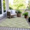 Homeroots 5' X 8' Green Beige And Ivory Geometric Washable Indoor Outdoor Area Rug 594702 - alternate 2