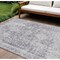 Homeroots 9' X 12' Plum Oriental Washable Indoor Outdoor Area Rug 607618 - alternate 1