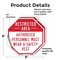 Signmission Restricted Area Authorized Personne, 6 inch X 6 inch, Vinyl Decal, 2PK OC-D-2PACK-6-174 - alternate 2