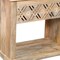 Homeroots 28" Natural Solid Wood Carved Geometric One Drawer Nightstand 555399 - alternate 3