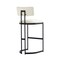 Manhattan Comfort Juno Metal Barstool in Ivory BS1641-1 - alternate 2