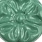 Homeroots Set of Six Green Mushroom Knob Floral Ceramic Drawer Pull Knobs, 6PK 635758 - alternate 2