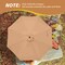 Simple Deluxe 9' Patio Umbrella Replacement Canopy Outdoor Table Market Yard Umbrella Replacement Top Cover with LGBRLACANOPY9TAN - alternate 2